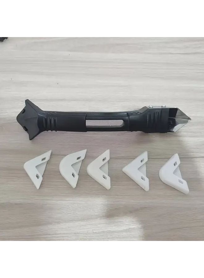 Black 3 In 1 Grout Removal Tool Caulking Finishing Kit For Kitchen Bathroom - Image 1