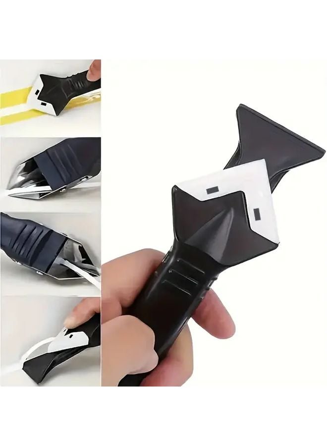 Black 3 In 1 Grout Removal Tool Caulking Finishing Kit For Kitchen Bathroom - Image 4