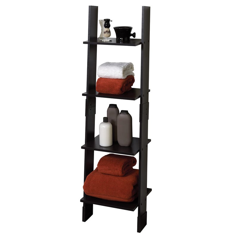 Zenna Home Zenna Home Ladder Style Bathroom Linen Tower Espresso 