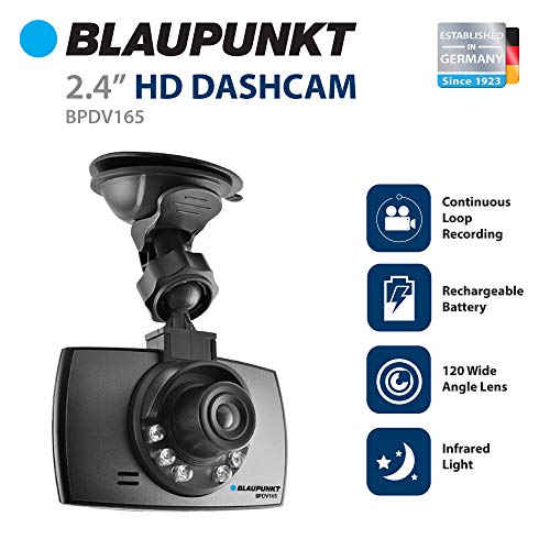 Blaupunkt كاميرا داش BLAUPUNKT HD مع رؤية ليلية 720P بطاقة MicroSD سعة 4GB مرفقة (BPDV165) - Image 2