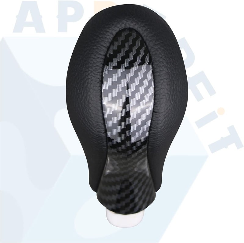 APPERFiT Gear Shift Knob for Automatic Transmission Gear Shifter Carbon Fiber Compatible with Infiniti Q50 2013 2014 2015 2016 2017 Replaces 34910-4GA0A - Image 2
