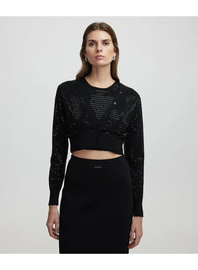 Ipekyol Crop Cardigan With Rhinestones