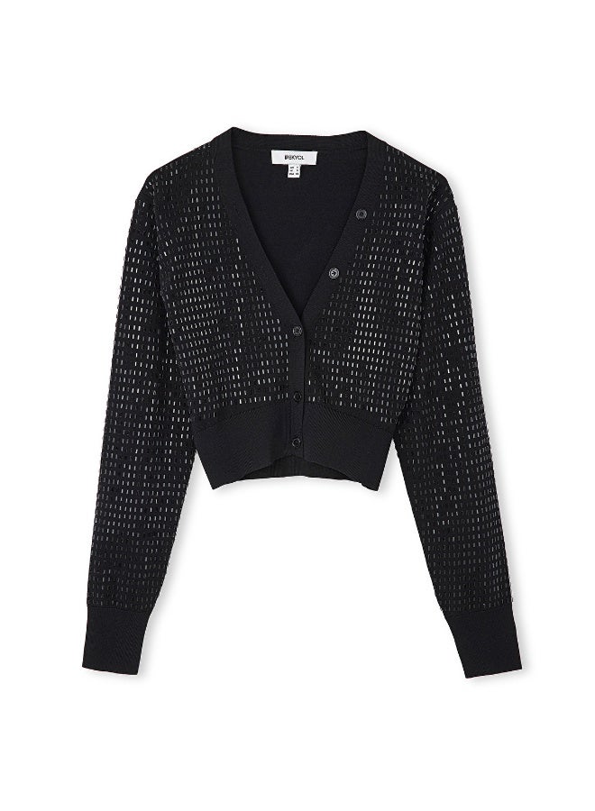Ipekyol Crop Cardigan With Rhinestones  - Image 3