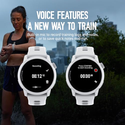 COROS PACE 4 Ultralight Sport GPS Watch, 1.2" AMOLED Touchscreen,19 Days of Daily use, Voice Features, Advanced Training Tools, Accurate GPS, Heart Rate Monitor, Run (White Silicone) - Image 5