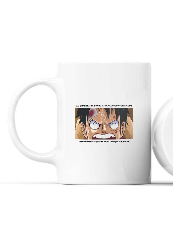 LIT كوب ون بيس كوب ون بيس للقهوة هدية مونكي دي. لوفي كوب قوى قبعة القش اقتباس - هدية لمحبي المانغا - Image 2