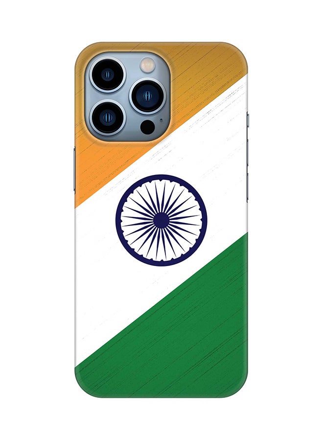 Case for Apple iPhone 14 Pro Slim Snap Classic Series Mobile Cover Hard PC Shield Matte Finish Print - Flag Of India