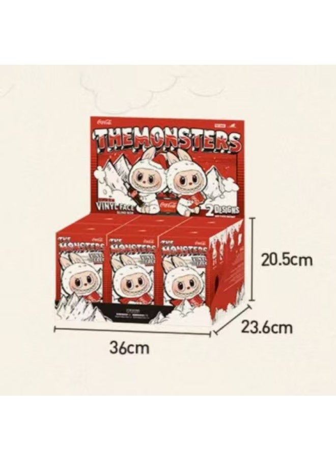 Generic - Bubble Mart Labubu Coca-Cola Series Plush Blind Box Macaron Trendy Play Hand-made Pendant Cute Doll-Color:[full Box Of 6 Pieces] Probability Of Hidden Items [repeated Styles]-Height:15.5CM - Image 1