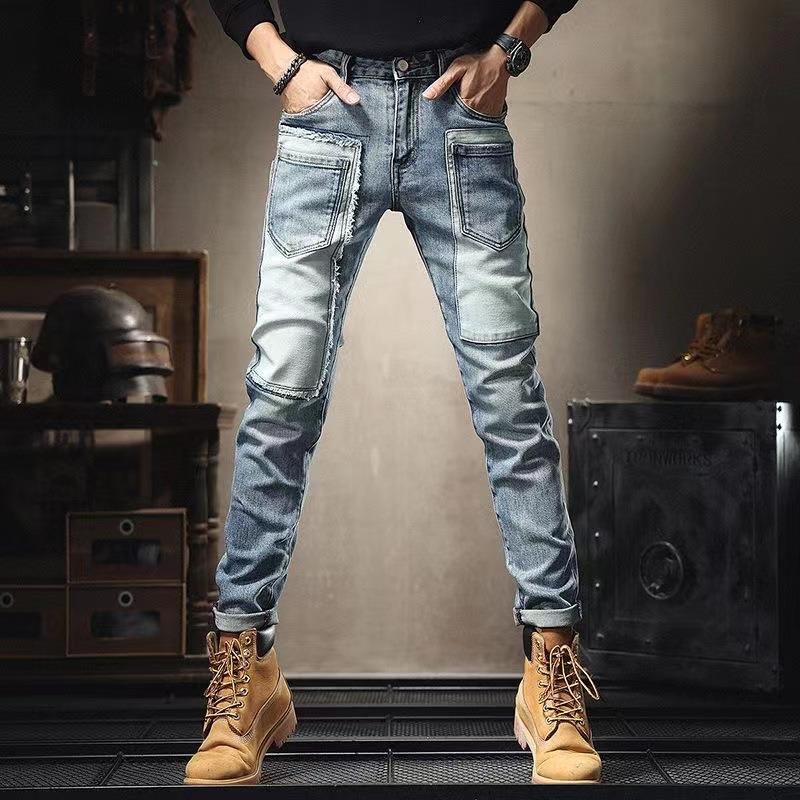 Unisex Classic Denim Jeans Loose Fit Daily Outdoor Wear - Image 1