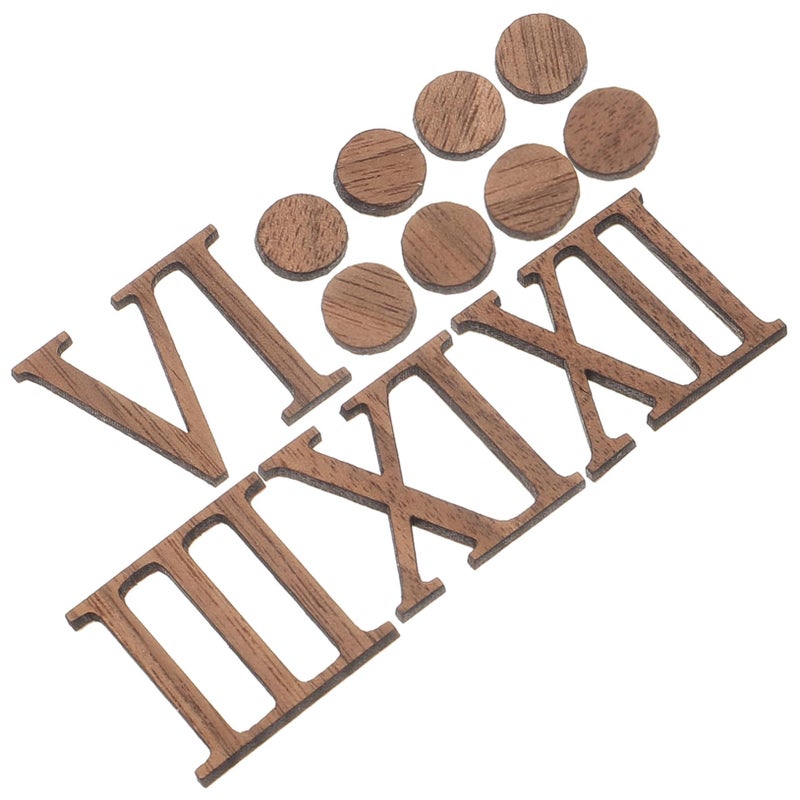 Roman Numerals Clock Numbers Replacement Kit with Dots for DIY Wall Clock Repair Easy Install Home Office - Image 2