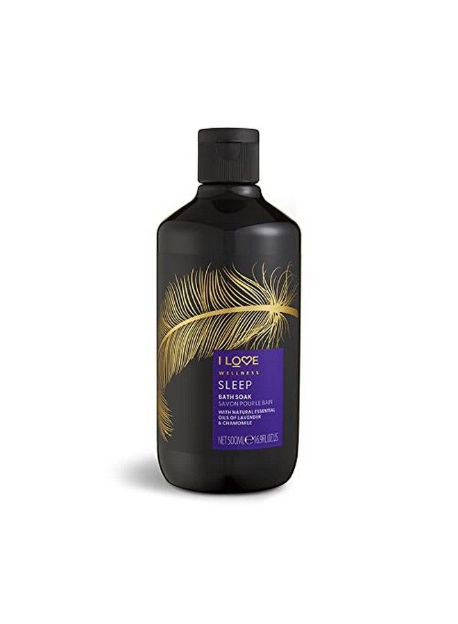 I LOVE Wellness Sleep Bath Soak With Natural Essential Oils Of Lavender & Chamomile Fragranced Bath Soak Invigorating Aroma Vegetarian & Veganfriendly 500Ml - Image 1