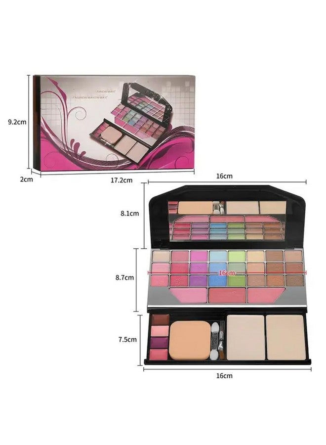 adbeni All In One Makeup Kit - Eyeshadow With Brush, Compact Powder, Lip Colors, Blusher - Image 4
