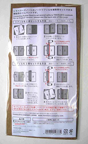 Midori Traveler's Refill - Regular Size, Connecting Rubber Band - Image 2