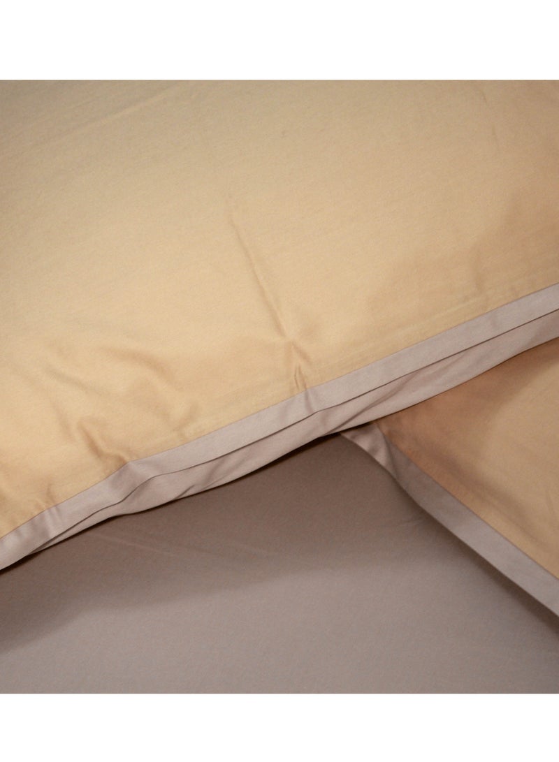 Satin Light Luxury Embroidery Romantic Yellow Grey 200 * 230cm Bed Set of Four Pieces  - Image 4