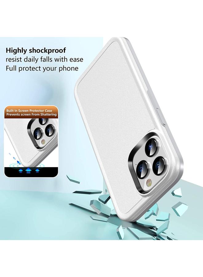 اس-توب جراب لهاتف iPhone 13 Pro، جراب مدرع مزدوج بلون واحد - Image 5