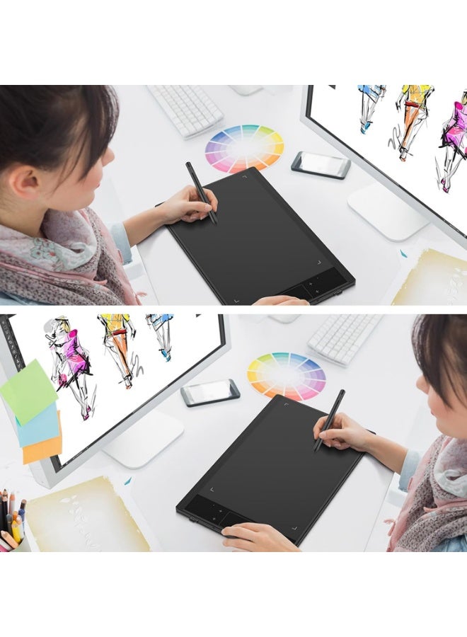 VEIKK Graphics Drawing Tablet A30, 4 Touch Keys 1 Touch Panel, Linux Support, 10x6 Inch Drawing Pad with 8192 Levels Battery-Free Pen Electronic Drawing Tablet for PC/Android/Mac OS/Windows - Image 5