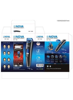 NOVA Professional Electric Hair Trimmer Set Black/Silver 