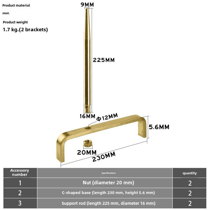 Car engine cylinder head bracket engine upper cover bracket engine repair special fixed bracket auto repair tool(Cylinder head bracket * cylinder head bracket) - Image 5