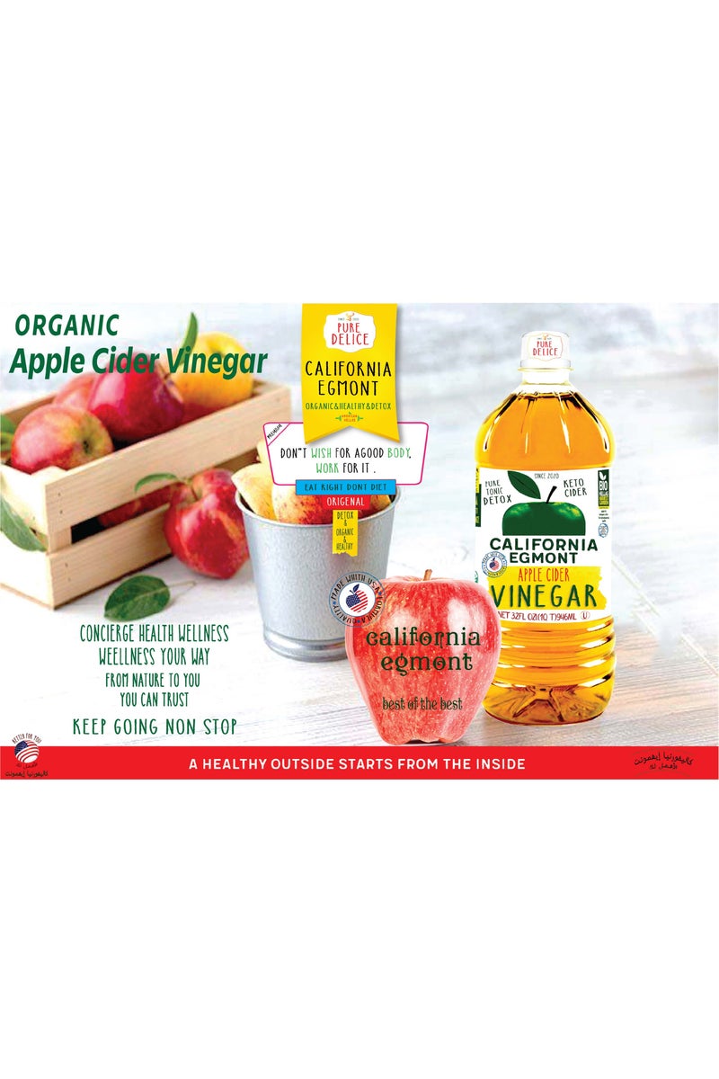 CALIFORNIA EGMONT Organic Fermented Apple Cider Vinegar - 946 ml - Image 4