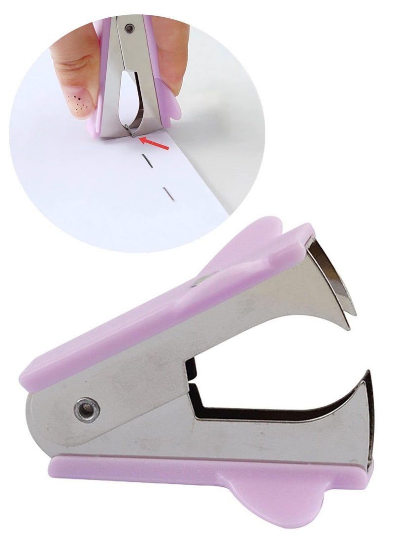 1Pcs Purple Staple Remover Puller, Non Slip Grip Manual Staple Extractor Tool For Students Teachers School Office Home Desk Supplies - Image 1