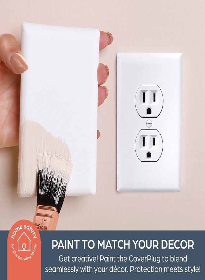 Dreambaby CoverPlug Paintable Outlet Plug Cover for Baby Safety -Electrical Wall Plate Socket Guard Protector (4 Pack) - Image 4