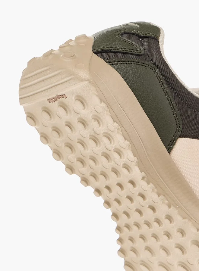 kangaROOS Boys' Panelled Sports Shoes with Hook and Loop Closure