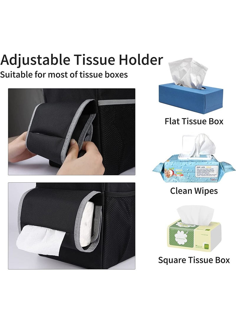 GT-Wheel Car Trash Storage Bag with Lid with Removable Leak Proof Interior Liners Pockets Large Capacity Trash Bin  - Image 3