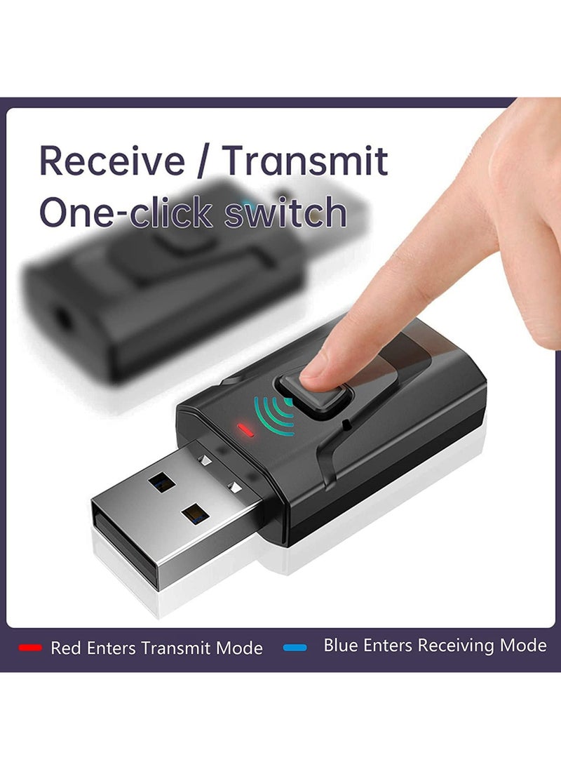 Generic USB Wireless Audio 2-in-1 Bluetooth 5.0 Receiver Transmitter TV Computer Car AUX  - Image 2
