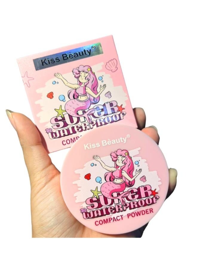 Kiss Beauty Kiss Beauty Mermaid Waterproof Compact Powder #3  - Image 3