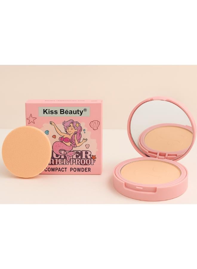 Kiss Beauty Kiss Beauty Mermaid Waterproof Compact Powder #3  - Image 4