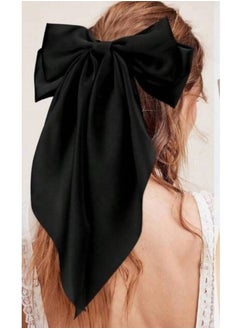 Generic Hair Bows For Women ,  Large Bowknot Hair Accessories, Silk Satin Hair Ribbon Barrettes  - Image 1