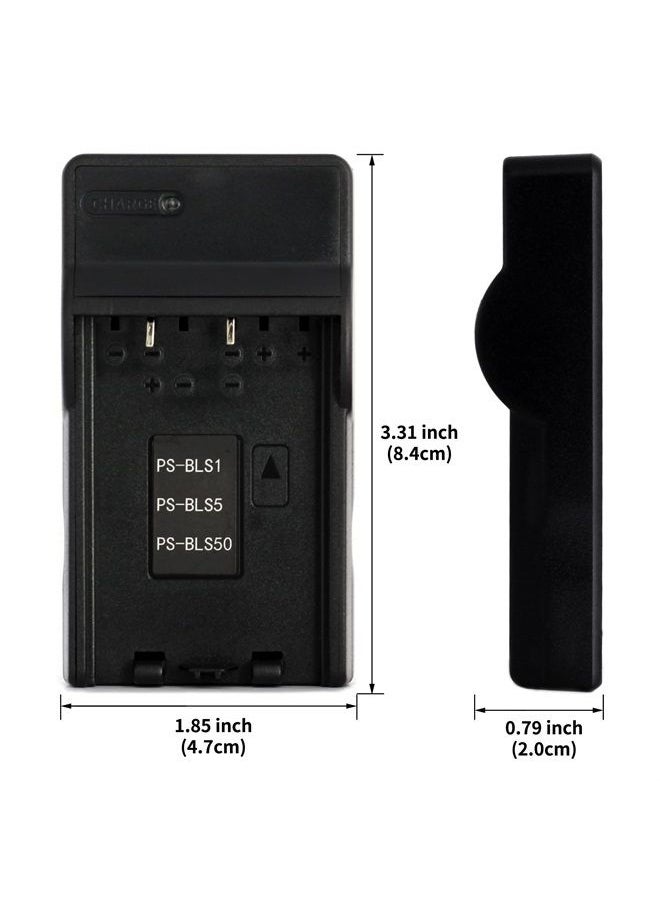 Norifon - BLS-1 USB Charger for Olympus E-400, E-420, E-450, E-600, E-620, E-M10, E-P1, E-P2, E-P3, E-PL1, E-PL2, E-PL3, E-PL5, E-PL6, E-PL7, E-PM1, E-PM2, Stylus 1, 1s Camera and More - Image 1