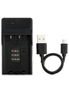 BLS-1 USB Charger for Olympus E-400, E-420, E-450, E-600, E-620, E-M10, E-P1, E-P2, E-P3, E-PL1, E-PL2, E-PL3, E-PL5, E-PL6, E-PL7, E-PM1, E-PM2, Stylus 1, 1s Camera and More