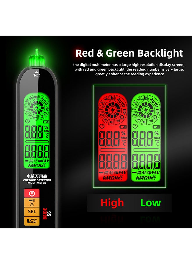 BSIDE S6 Digital Multimeter Professional Voltage Resistance Frequency Capacitance Measurement Tester Digital Backlight Display Multitester NCV Voltage Detector True RMS Tester  - Image 5