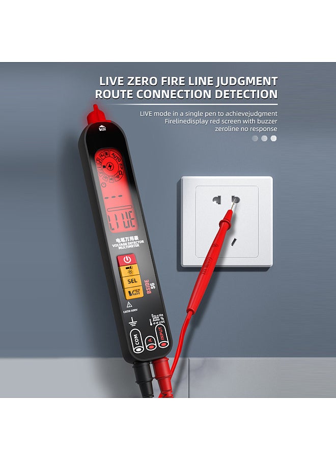 BSIDE S6 Digital Multimeter Professional Voltage Resistance Frequency Capacitance Measurement Tester Digital Backlight Display Multitester NCV Voltage Detector True RMS Tester  - Image 2