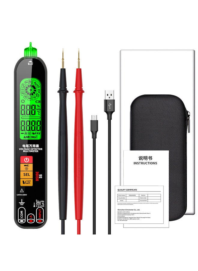 BSIDE S6 Digital Multimeter Professional Voltage Resistance Frequency Capacitance Measurement Tester Digital Backlight Display Multitester NCV Voltage Detector True RMS Tester  - Image 1