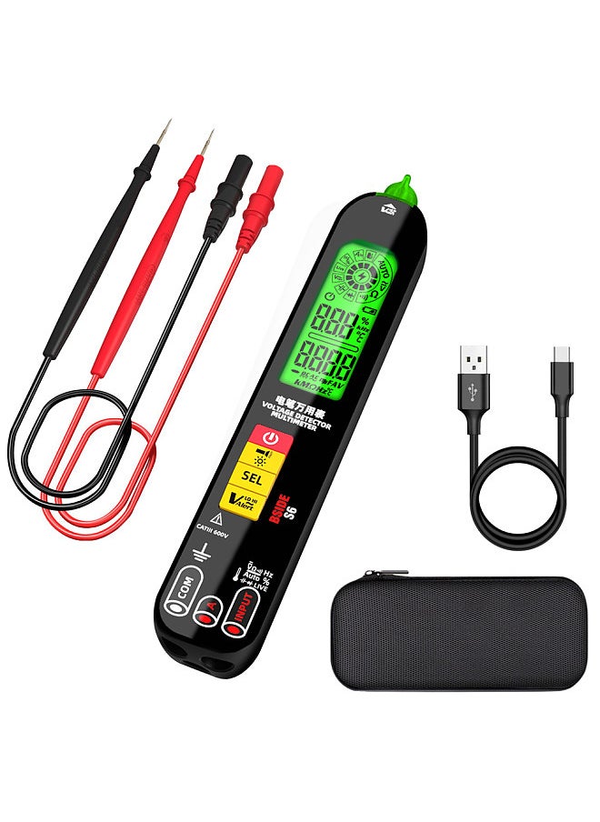 BSIDE S6 Digital Multimeter Professional Voltage Resistance Frequency Capacitance Measurement Tester Digital Backlight Display Multitester NCV Voltage Detector True RMS Tester  - Image 4