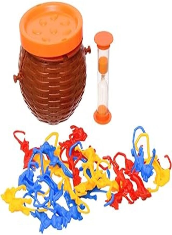 Generic - Generic Plastic Basket Of Monkeys Game With 24 Different Monkeys Toy And Basket For Children - Multi Color - Image 1