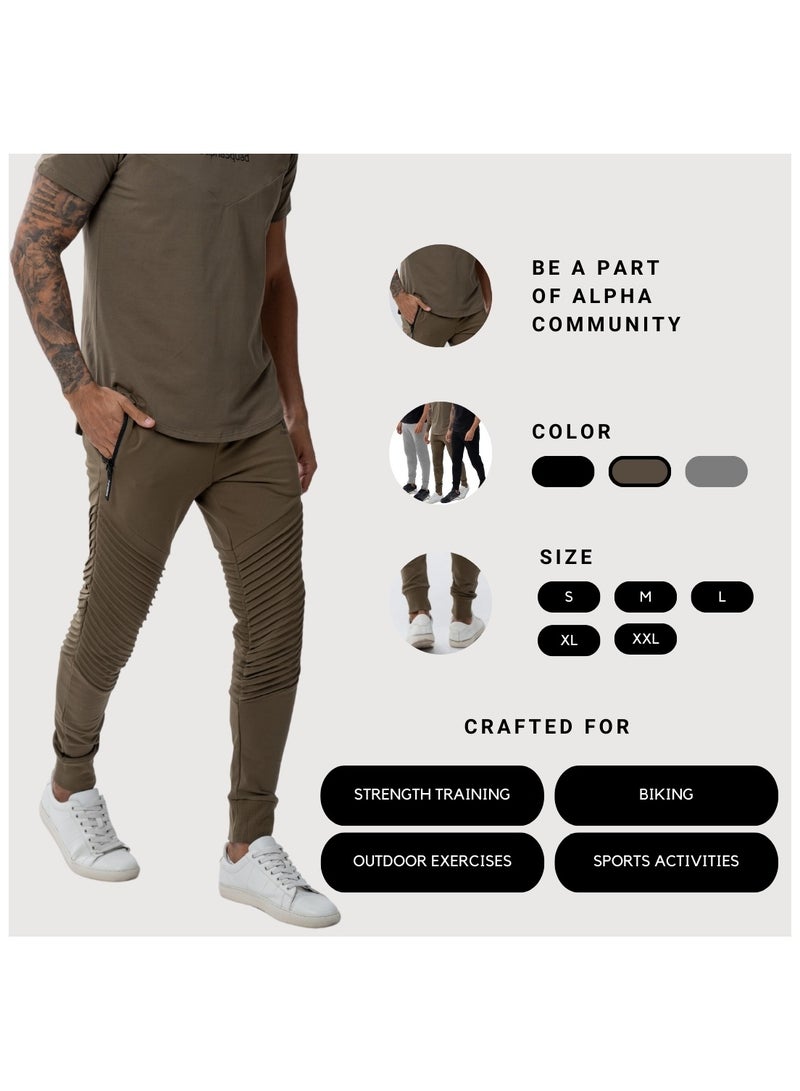 ألفاسكواد سراويل الركض الرياضية خفيفة الوزن للرجال من ALPHASQUAD ، سراويل رياضية للتمرين للرجال مع جيب بسحاب - Image 5