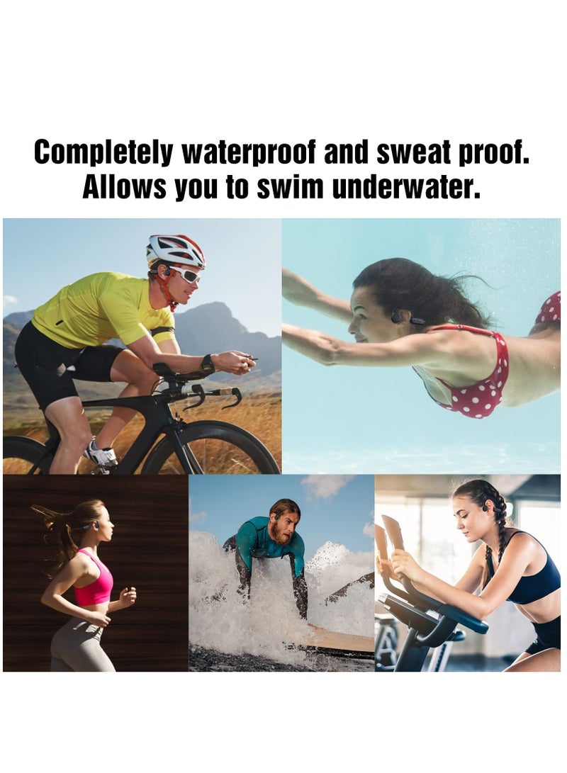 Y&D Bone Conduction Headphones Waterproof with Built-in 8G Memory for swimming do not use Bluetooth Mode Open Ear headphones Swimming Running Cycling Gym - Image 4
