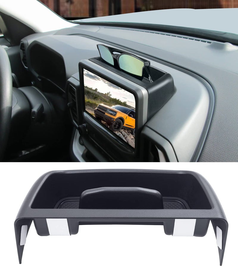 TOPINSTALL Dash Center Console Tray Compatible with Ford Bronco Sport 2021-2024 Accessories (CX430), Dashboard Insert ABS Plastic Storage Organizer Phone Holder Coin Container (Not for 2025) - Image 4
