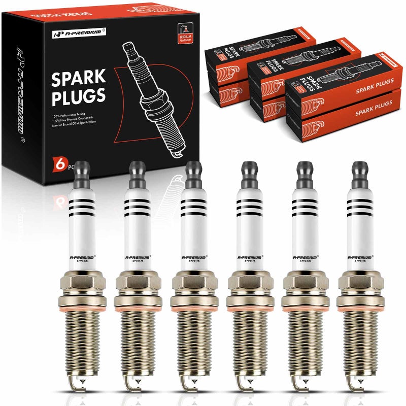 APremium Iridium Platinum Spark Plugs Compatible with Land Rover Range Rover 20142019 Discovery 20172020 Range Rover Sport 20142019 Range Rover Velar Jaguar FPace XF XJ XE Pack of 6