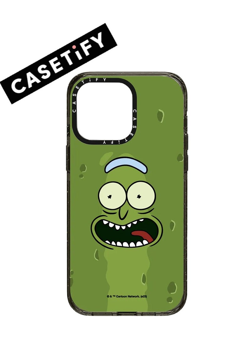 Casetify Apple iPhone 13/14 Case,Pickle Rick Magnetic Adsorption Phone Case - Green 