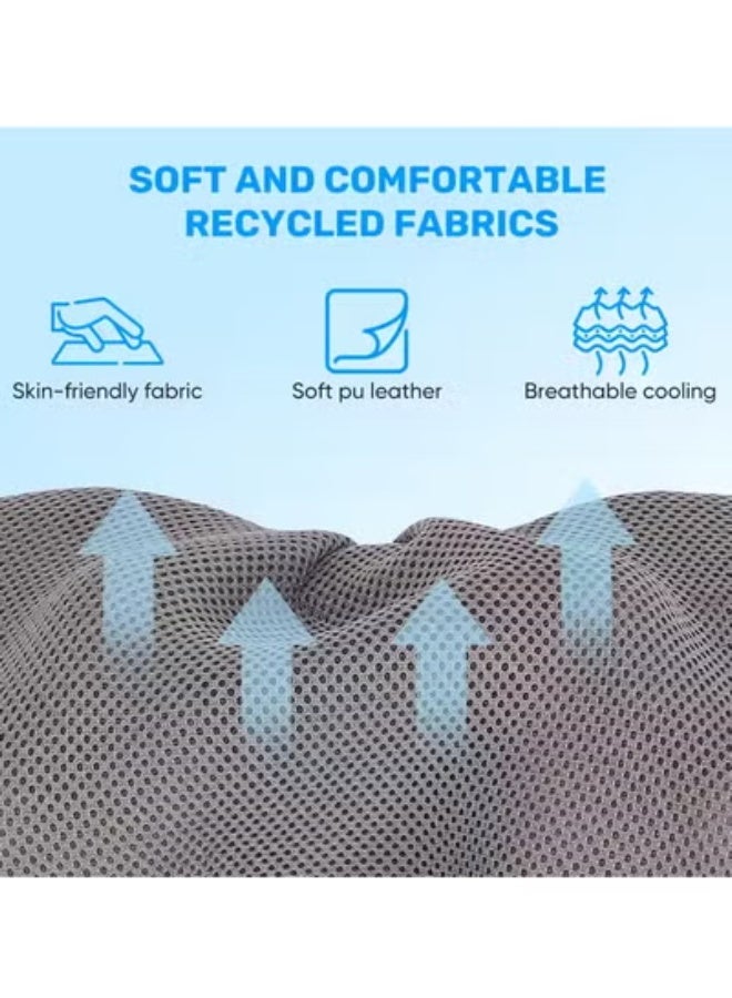 Back Neck Massager with Heat Shiatsu Shoulder Massager+Mini Massage Gun Deep Tissue Portable 6 Speeds Percussion Muscle Massager with 4 Massage Heads 1800mAh Battery and Type-C Charging - Image 4