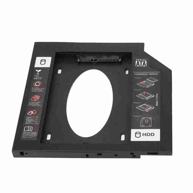 2.5 بوصة في حاوية HDD - صينية محرك أقراص صلبة SATA بسمك 9.5 ملم لاستبدال فتحة DVD ROM في الكمبيوتر المحمول، توفر مساحة تخزين إضافية لأجهزة DELL وHP وLENOVO - Image 3