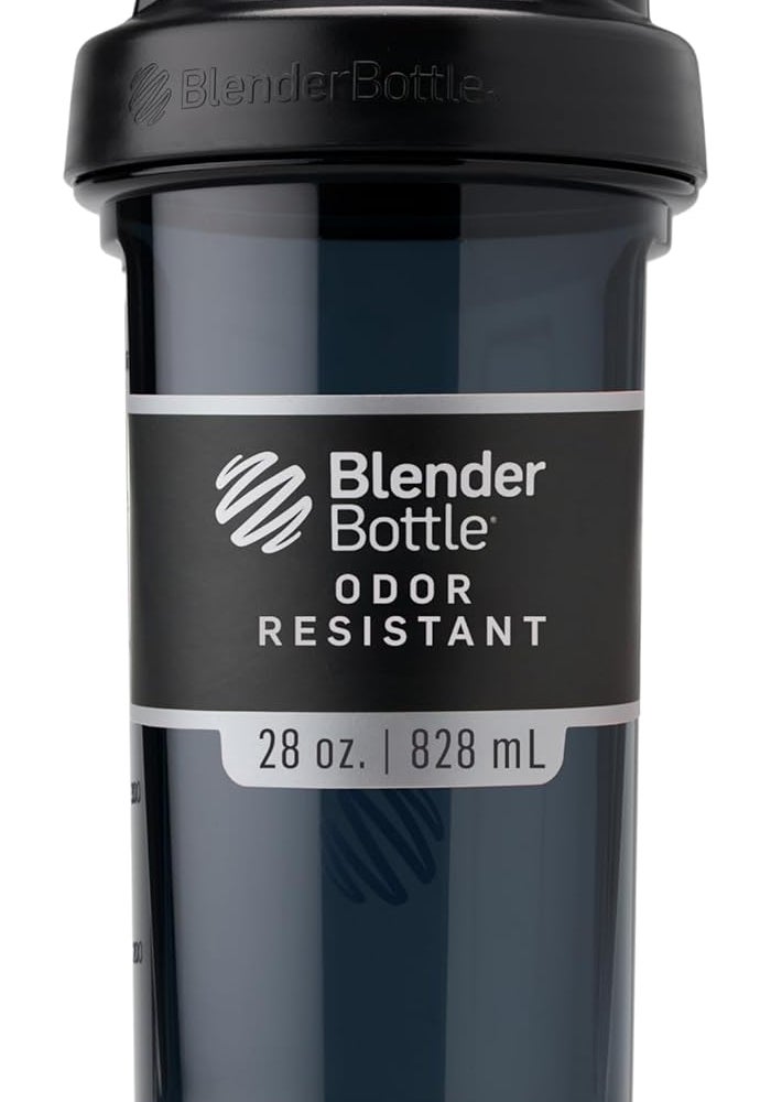 BlenderBottle Pro Series Shaker Bottle - 28 oz, Odor Resistant, Black - Image 1