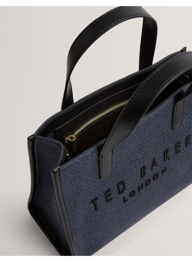 Ted Baker حقيبة أيقونية صغيرة من الرافية الاصطناعية - Image 5
