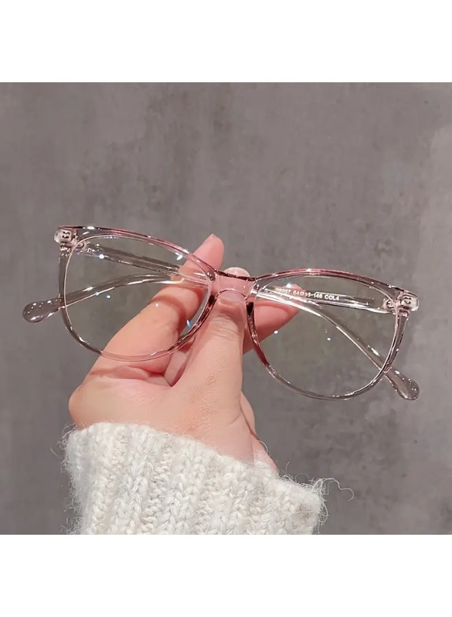 SCENT HOUSE Women's Glasses – Full-Rim Design, Lightweight Metal Hinges, Minimalist Chic Frames, Suitable for Parties, Office, and Casual Outfits, Party Accessories, Trendy Design, Durable Construction, Stylish Frames, Fashion Enthusiasts, Birthday Gift, Modern Fashion, High-Quality Lenses, Versatile Glasses, Office Wear, Feminine Frames, High-End Lenses, Fashion-Conscious Women (Includes Eyeglass Case), Blue Light Blocking Glasses, Eyeglasses. - Image 1