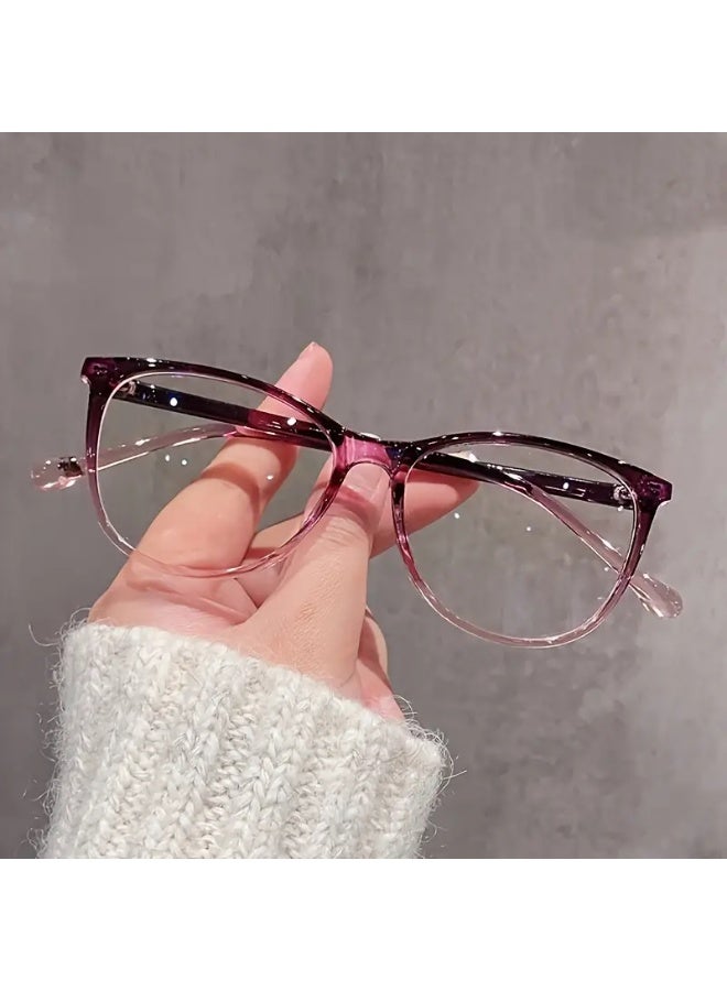 SCENT HOUSE Women's Glasses – Full-Rim Design, Lightweight Metal Hinges, Minimalist Chic Frames, Suitable for Parties, Office, and Casual Outfits, Party Accessories, Trendy Design, Durable Construction, Stylish Frames, Fashion Enthusiasts, Birthday Gift, Modern Fashion, High-Quality Lenses, Versatile Glasses, Office Wear, Feminine Frames, High-End Lenses, Fashion-Conscious Women (Includes Eyeglass Case), Blue Light Blocking Glasses, Eyeglasses. - Image 5