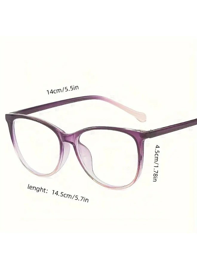 SCENT HOUSE Women's Glasses – Full-Rim Design, Lightweight Metal Hinges, Minimalist Chic Frames, Suitable for Parties, Office, and Casual Outfits, Party Accessories, Trendy Design, Durable Construction, Stylish Frames, Fashion Enthusiasts, Birthday Gift, Modern Fashion, High-Quality Lenses, Versatile Glasses, Office Wear, Feminine Frames, High-End Lenses, Fashion-Conscious Women (Includes Eyeglass Case), Blue Light Blocking Glasses, Eyeglasses. - Image 2