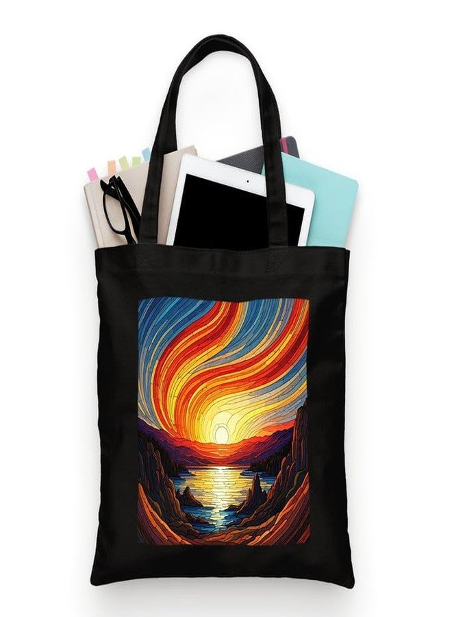 PrintingZone Printed Tote Bag For Women| Botanical Print Canvas Tote Bag - Reusable Grocery Bag - Image 1